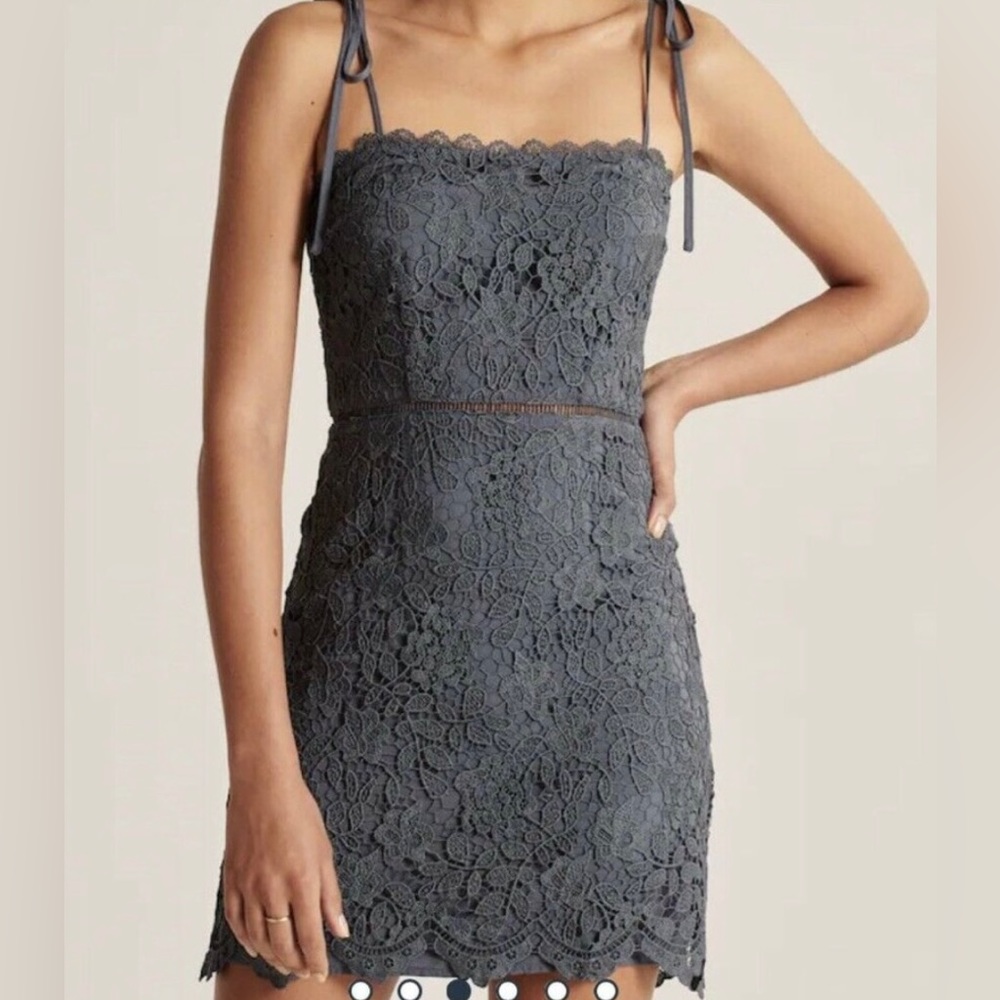 White A&F NWT Tie Strap Lace Dress